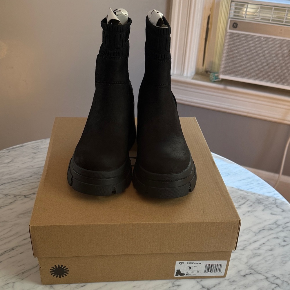 UGG Black Ankle Chelsea Boots for Women